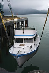 Image showing Boat in Boat Lift