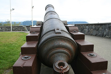 Image showing Old Russian Cannon at Sitka Alaska