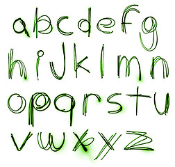 Image showing Neon Alphabet set