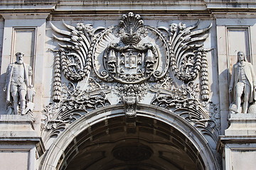 Image showing arch of augusta in lisbon