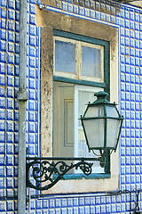 Image showing Old window of traditional fisherman houses of Lisbon, Portugal