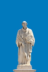 Image showing Statue on blue background