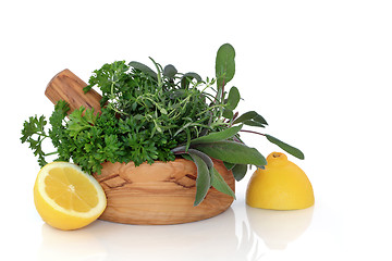 Image showing  Herb and Lemon Freshness