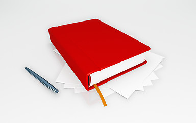 Image showing red book