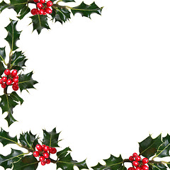 Image showing Holly Leaf  Border