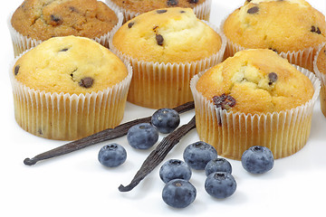 Image showing Blueberry muffins