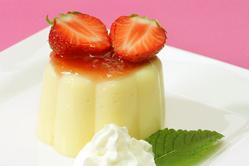 Image showing Vanilla pudding