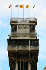 Image showing  santa justa elevator in lisbon