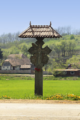 Image showing Roadside crucifix