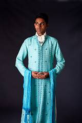 Image showing Indian groom wearing a Dhoti