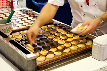 Image showing Poffertjes mini pancakes