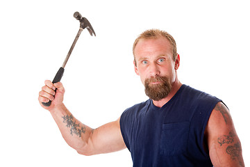 Image showing Man with hammer