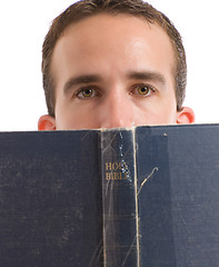 Image showing Man Reading Bible