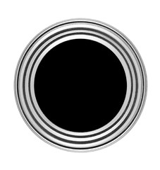 Image showing Circular button with metal frame