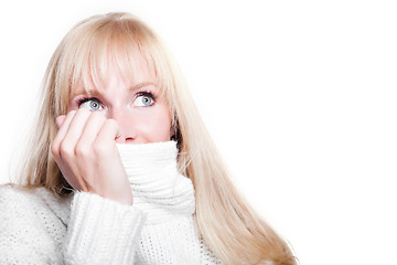 Image showing Beautiful caucasian winter woman