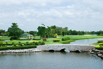 Image showing Beautiful golf course