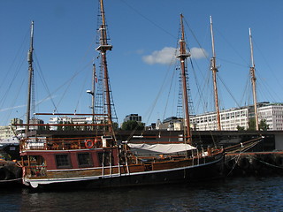 Image showing Old ship in Oslo harbour