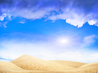 Image showing sun and sand