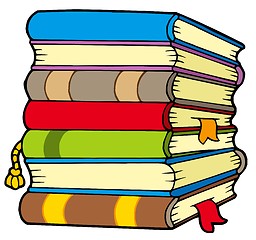 Image showing Pile of books