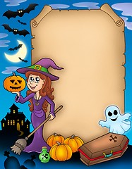 Image showing Halloween parchment 4