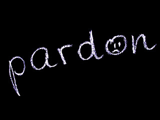 Image showing pardon