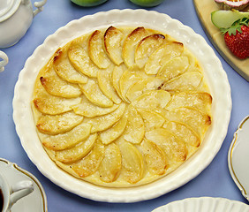 Image showing Flat Apple Pie