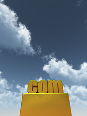 Image showing golden com domain