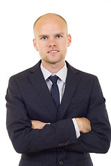 Image showing Portrait of a smiling young businessman