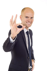 Image showing  Business man gestures 
