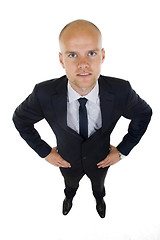 Image showing Businessman in suit stands with confidence