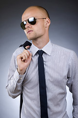 Image showing businessman with sunglasses