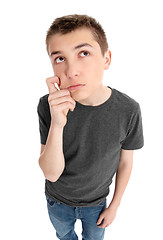 Image showing Thinking Boy