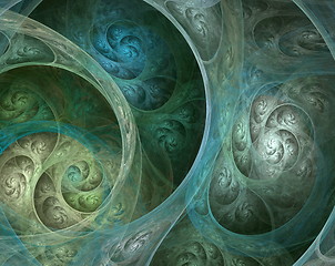 Image showing Complicated fractal spiral
