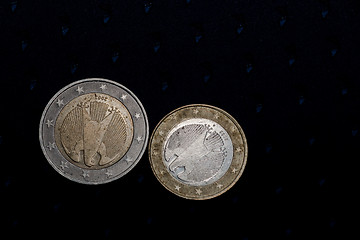 Image showing euro coins