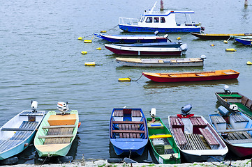 Image showing River boats on Danube