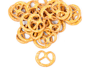 Image showing Heap of pretzels