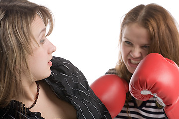 Image showing woman fight