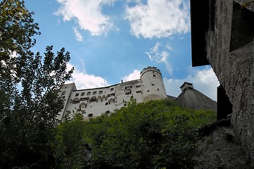 Image showing Towers and walls of Renaissance Hohensalzburg castle