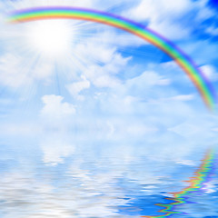 Image showing solar rainbow