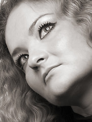 Image showing beautiful woman close-up portrait