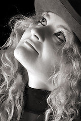Image showing beautiful woman close-up portrait