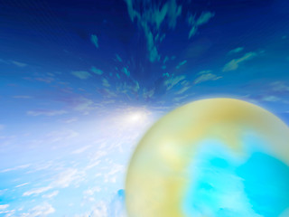 Image showing glow planet