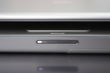 Image showing Notebook Computer Detail Reflected