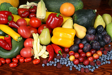 Image showing Fruits and vegetables.