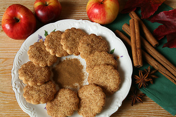 Image showing Cinnamon cookies