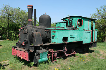 Image showing Vintage steam engine