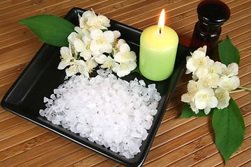 Image showing Spa candle