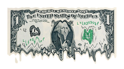 Image showing Melting Dollar