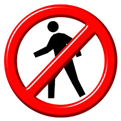 Image showing Do Not Enter 3d sign