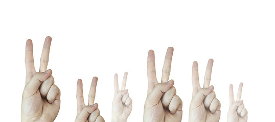 Image showing Hand sign.